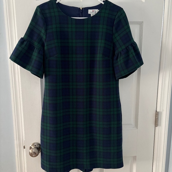 Green plaid dress - Picture 1 of 3